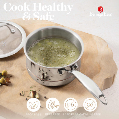  BH/8811, Cacerola con tapa 16cm, Acero inoxidable, Cobre, Cacerola 16 cm b., Cacerola, Cacerola con tapa, Batería de cocina, Cocina, Ollas y cazuelas, Cacerola