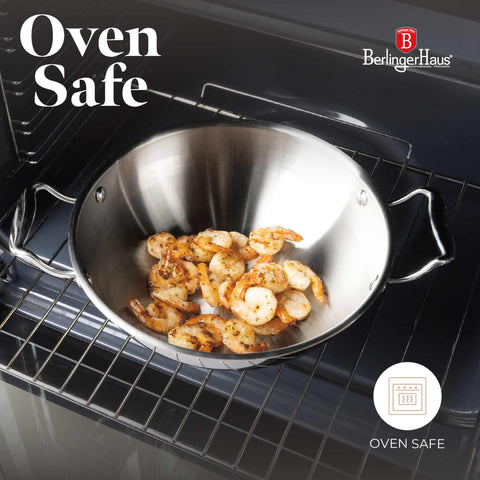  BH/8812, Wok con tapa 24cm, Acero inoxidable, Cobre, Wok 24 cm con tapa, Wok, Wok con tapa, Batería de cocina, Cocina, Sartenes