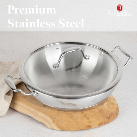  BH/8813, Wok con tapa 28cm, Acero inoxidable, Cobre, Wok 28 cm con tapa, Wok, Wok con tapa, Batería de cocina, Cocina, Sartenes