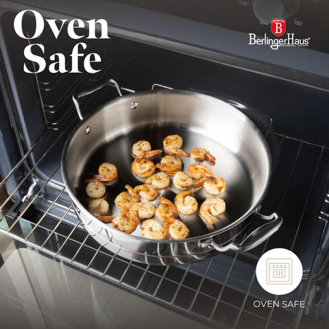 BH/8817, Olla baja con tapa de 28 cm, Acero inoxidable, Cobre, Olla baja de 28 cm, Olla baja, Olla baja con tapa, Olla, Utensilios de cocina, Cocina, Ollas y cazuelas