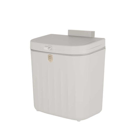 BH/8887, Cubo de basura colgante 7L, Crema Mate, cubo de basura, cubo de basura, polvo