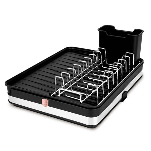  BH/8891, Escurridor de platos ajustable, Negro, Oro rosa, Escurridor de platos, Ajustable, Utensilios de cocina