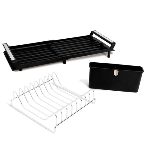BH/8892, Escurridor de platos ajustable, Negro, Oro rosa, Escurridor de platos, Ajustable, Utensilios de cocina