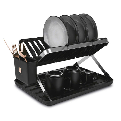  BH/8893, Escurreplatos, Negro, Oro Rosa, Utensilios de Cocina
