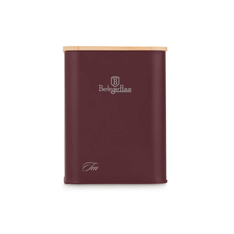  BH/8900, Panera con juego de 3 recipientes, Burdeos mate, panera con juego de recipientes, juego de recipientes, recipientes de cocina, contenedores de almacenamiento, panera, panera, almacenamiento de alimentos