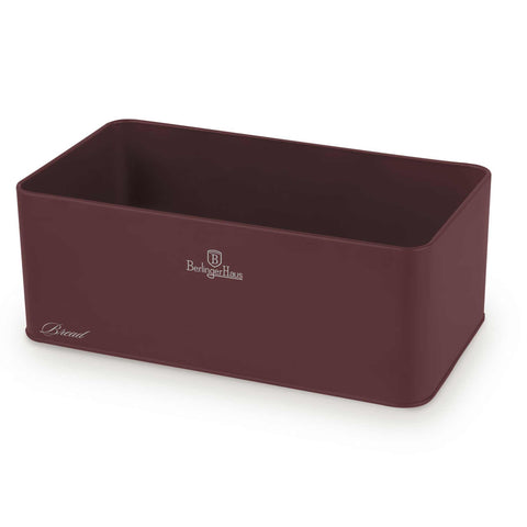  BH/8900, Panera con juego de 3 recipientes, Burdeos mate, panera con juego de recipientes, juego de recipientes, recipientes de cocina, contenedores de almacenamiento, panera, panera, almacenamiento de alimentos