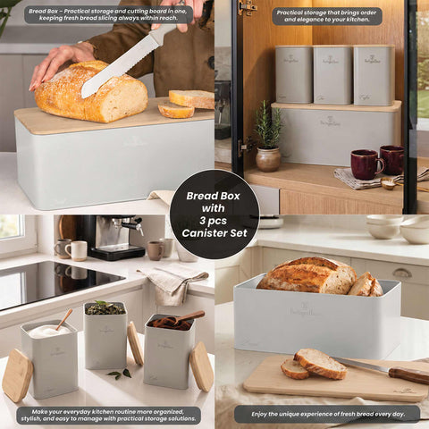 Panera Con Set De 3 Recipientes