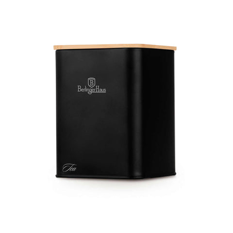  BH/8903, Panera con juego de 3 recipientes, Negro mate, Panera con juego de recipientes, Juego de recipientes, Botes de cocina, Contenedores de almacenamiento, Panera, Panera, Almacenamiento de alimentos