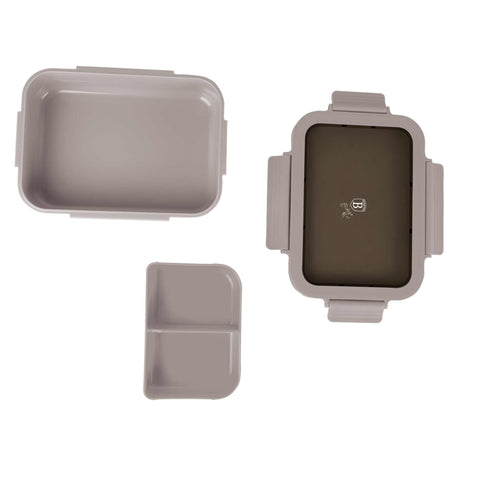  BH/8904, Lonchera, Gris topo mate, contenedor de alimentos, caja de alimentos, almacenamiento de alimentos