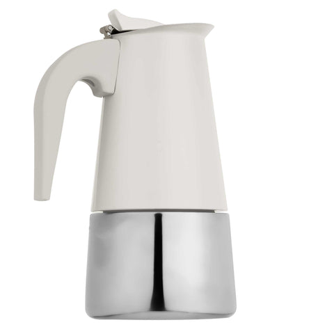  BH/8911, Cafetera de 6 tazas APTA PARA INDUCCIÓN, Crema Mate, cafetera, cafetera de acero inoxidable, cafetera moka, moka express, Electrodomésticos de cocina