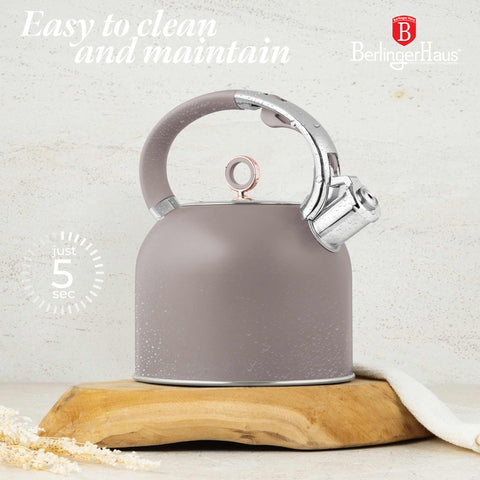  BH/8914, Hervidor con tapa de cristal 3,0L APTO PARA INDUCCIÓN, Topo Mate, Hervidor con tapa de cristal