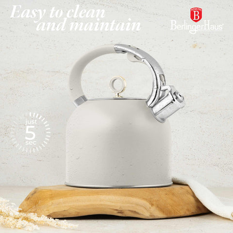  BH/8915, Hervidor con tapa de cristal 3,0L APTO PARA INDUCCIÓN, Crema Mate, Hervidor con tapa de cristal