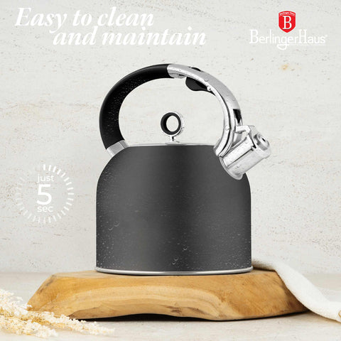  BH/8917, Hervidor con tapa de cristal 3,0L APTO PARA INDUCCIÓN, Antracita Mate, Hervidor con tapa de cristal