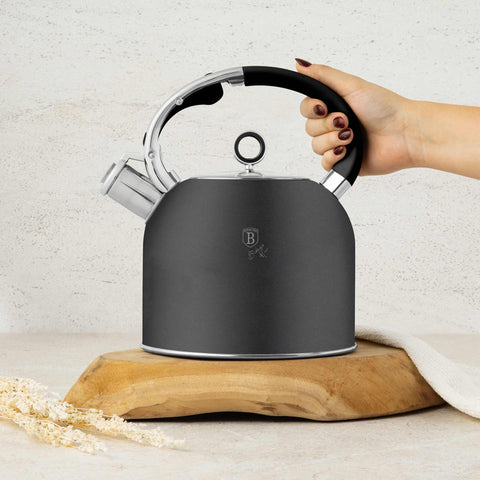  BH/8917, Hervidor con tapa de cristal 3,0L APTO PARA INDUCCIÓN, Antracita Mate, Hervidor con tapa de cristal