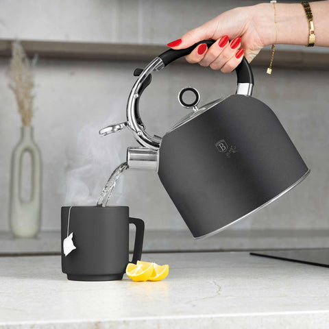  BH/8917, Hervidor con tapa de cristal 3,0L APTO PARA INDUCCIÓN, Antracita Mate, Hervidor con tapa de cristal