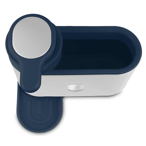 Product image of Soap dispenser. Part of the Deep Sea Collection . Features: • Material: stainless steel, plastic • Size: 15,8*12,7*17,8 cm • Color: matt blue. (Studio view). Official Berlinger Haus product, boosted by Promintra sl.