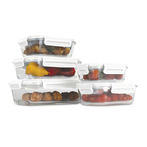  Juego de 5 recipientes de vidrio para alimentos, Imagen conceptual