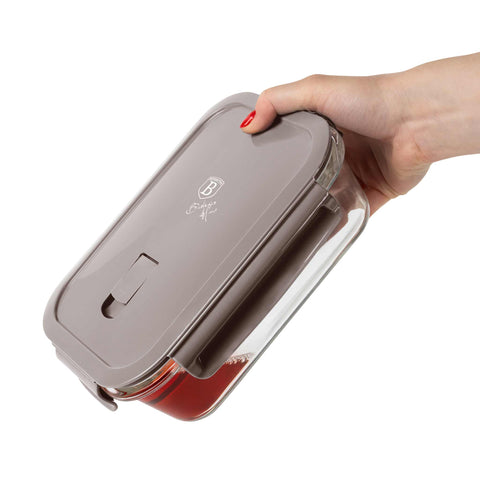  BH/8938, juego de 5 recipientes de vidrio para alimentos, vidrio, recipiente para alimentos, recipiente de vidrio para alimentos, caja para alimentos, almacenamiento de alimentos