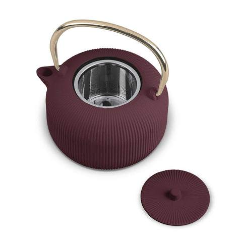  BH/8940, Tetera de hierro fundido 1L, Burdeos mate, Tetera, Hierro fundido, Tetera de hierro fundido, Electrodomésticos, Plancha