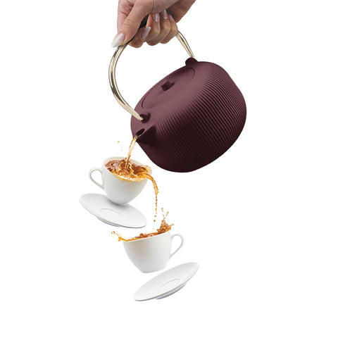  BH/8940, Tetera de hierro fundido 1L, Burdeos mate, Tetera, Hierro fundido, Tetera de hierro fundido, Electrodomésticos, Plancha