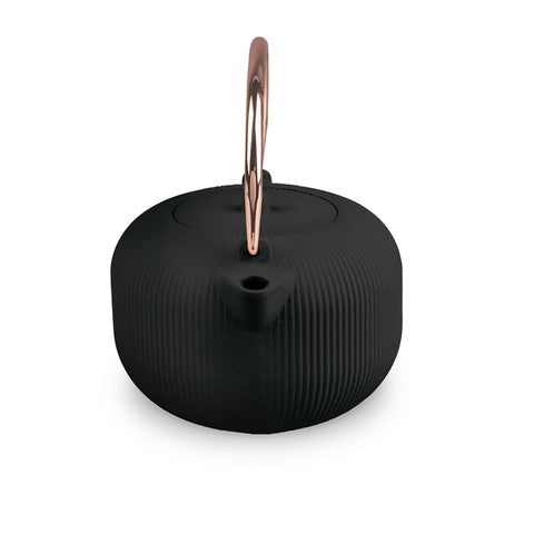 BH/8941, Tetera de hierro fundido de 1 l, Negra, Oro rosa, Tetera, Hierro fundido, Tetera de hierro fundido, Electrodomésticos, Hierro