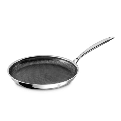 Product image of Pancake pan 26cm. Part of the Eternal Collection . Features: • Material: stainless steel with laser-cut surface • Size: 26*2,65 cm REGISTERED DESIGN BY BERLINGER HAUS!. (Studio view). Official Berlinger Haus product, boosted by Promintra sl.