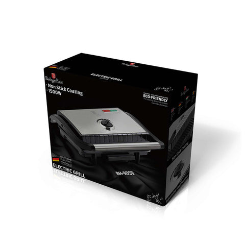  BH/9059, Parrilla eléctrica con bandeja recogedora de aceite, acero inoxidable, parrilla eléctrica a., eléctrica, parrilla eléctrica de mesa, parrilla de interior, parrilla de contacto