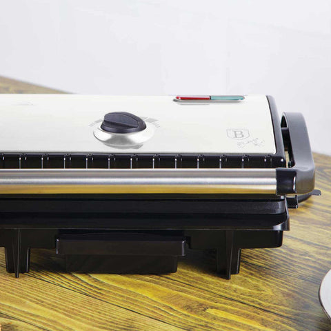  BH/9059, Parrilla eléctrica con bandeja recogedora de aceite, acero inoxidable, parrilla eléctrica a., eléctrica, parrilla eléctrica de mesa, parrilla de interior, parrilla de contacto