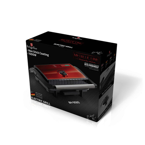 BH/9060, Parrilla eléctrica con bandeja recogedora de aceite, Burdeos, Rojo, Parrilla eléctrica a., Eléctrica, Parrilla eléctrica de mesa, Parrilla de interior, Parrilla de contacto, Parrillas y barbacoa, Parrilla eléctrica