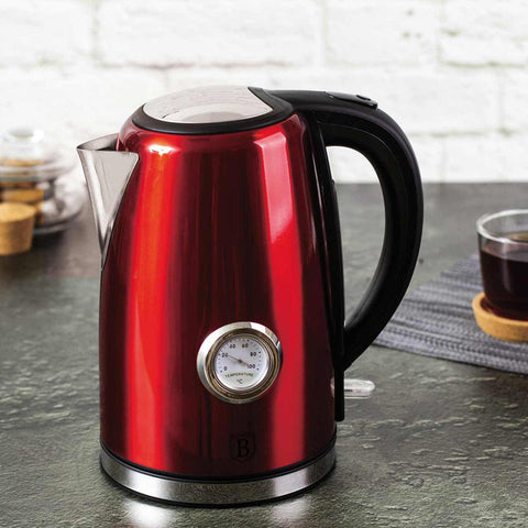  BH/9068, Hervidor eléctrico con termómetro 1,7L, Burdeos, Rojo, Hervidor eléctrico g., Eléctrico, Hervidor eléctrico con termómetro