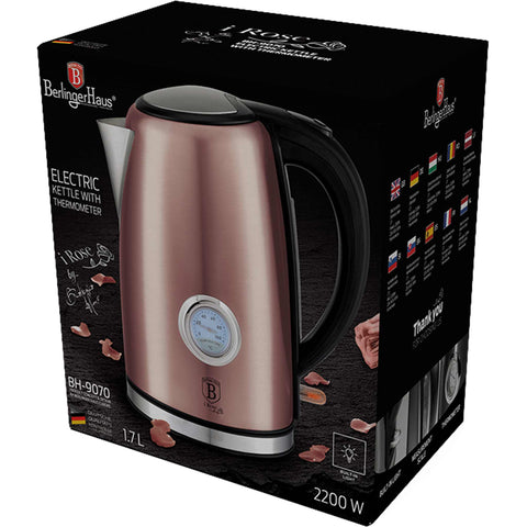  BH/9070, Hervidor eléctrico con termómetro 1,7L, Rosa, Hervidor eléctrico g., Eléctrico, Hervidor eléctrico con termómetro, Electrodomésticos de cocina, Hervidor