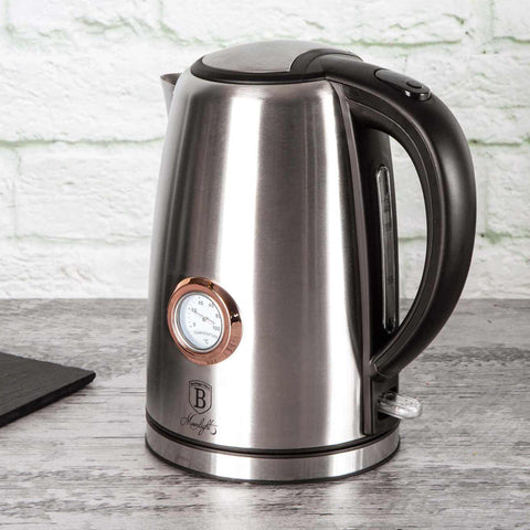  BH/9073, Hervidor eléctrico con termómetro 1,7L, Acero inoxidable, Hervidor eléctrico g., Eléctrico, Hervidor eléctrico con termómetro, Electrodomésticos de cocina, Hervidor