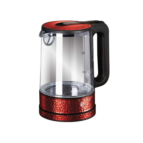  BH/9094, Hervidor eléctrico de vidrio, Borgoña, Rojo, Hervidor eléctrico f., Eléctrico, Electrodomésticos de cocina, Hervidor