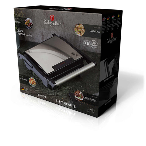  BH/9139, Parrilla eléctrica, Acero inoxidable, Parrilla eléctrica c., Eléctrica, Parrilla eléctrica de mesa, Parrilla de interior, Parrilla de contacto, Parrillas y barbacoa