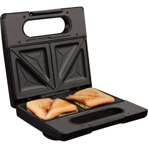 BH/9145, Sandwichera, Negro, Oro Rosa, Sandwichera eléctrica, Gofrera, Parrilla eléctrica, Prensa para panini, Panini Maker