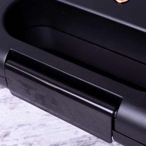 BH/9145, Sandwichera, Negro, Oro Rosa, Sandwichera eléctrica, Gofrera, Parrilla eléctrica, Prensa para panini, Panini Maker