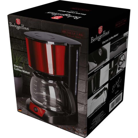  BH/9158, Cafetera eléctrica, Burdeos, Rojo, Eléctrica, Electrodomésticos de cocina, Cafetera