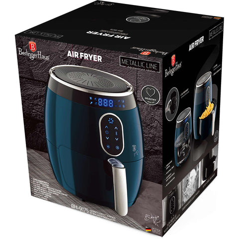 BH/9175, Freidora de aire de 2,6 l, color aguamarina, azul, eléctrica, digital, sin aceite, electrodomésticos de cocina