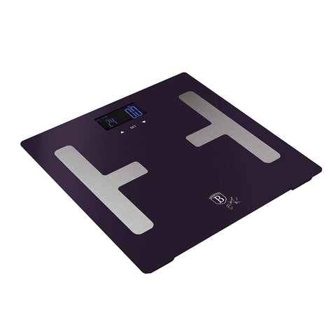 BH/9223, Báscula digital de baño BODYFAT, capacidad 180 kg, color morado, báscula de baño eléctrica/batería, báscula de baño digital, báscula de grasa corporal, accesorios de cocina, báscula de baño