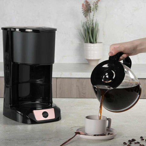 Cafetera eléctrica, eléctrica, cafetera eléctrica, negra, oro rosa, NUEVA, BH/9255