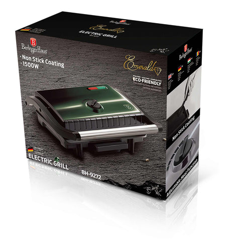  BH/9272, Parrilla eléctrica con bandeja recogedora de aceite, Esmeralda, Verde, parrilla eléctrica a., eléctrica, parrilla eléctrica de mesa, parrilla de interior, parrilla de contacto, Parrillas y barbacoa, Parrilla eléctrica