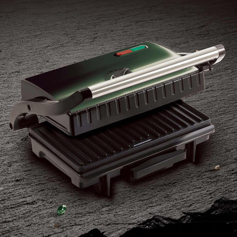  BH/9272, Parrilla eléctrica con bandeja recogedora de aceite, Esmeralda, Verde, parrilla eléctrica a., eléctrica, parrilla eléctrica de mesa, parrilla de interior, parrilla de contacto, Parrillas y barbacoa, Parrilla eléctrica