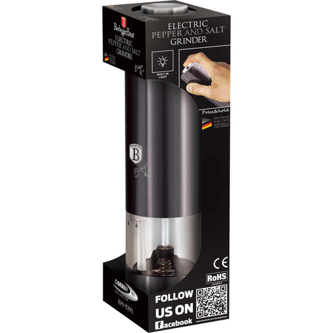  BH/9295, Molinillo eléctrico de sal y pimienta, Gris oscuro, Molinillo de sal y pimienta, Eléctrico/a batería, Molinillo eléctrico de sal y pimienta, Molinillo de sal y pimienta, Aparatos de cocina, Molinillo de sal y pimienta