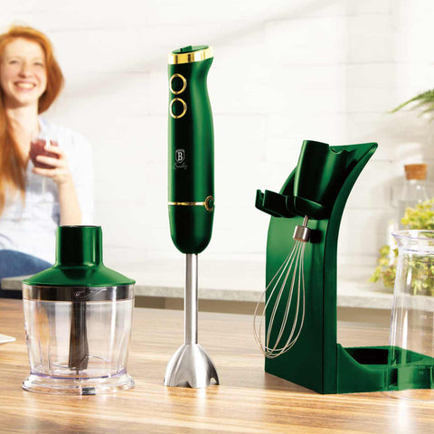  BH/9299, juego de batidora de mano de 5 piezas, color esmeralda, verde, eléctrica, de inmersión, con soporte, electrodomésticos de cocina