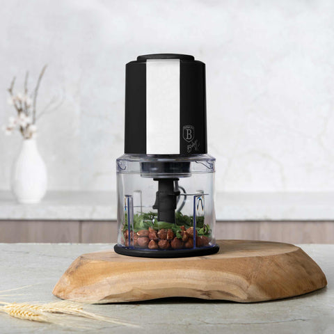  BH/9379, Picadora 2 en 1, Negra, Plateada, mini picadora, eléctrica, picadora, picadora de alimentos, picadora de verduras, picadora de ajo, Utensilios de cocina, Rebanadora y picadora