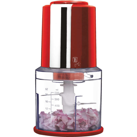  BH/9380, Picadora 2 en 1, color burdeos, roja, mini picadora, eléctrica, picadora, picadora de alimentos, picadora de verduras, picadora de ajo, utensilios de cocina, rebanadora y picadora