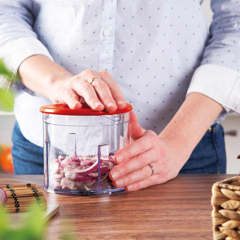  BH/9380, Picadora 2 en 1, color burdeos, roja, mini picadora, eléctrica, picadora, picadora de alimentos, picadora de verduras, picadora de ajo, utensilios de cocina, rebanadora y picadora