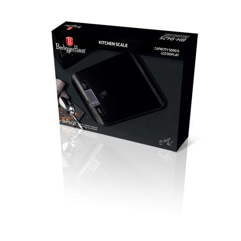  BH/9425, Báscula de cocina digital con capacidad de 5 kg, color negro, báscula de cocina b., eléctrica/batería, báscula de cocina digital, báscula, utensilios de cocina, báscula de cocina