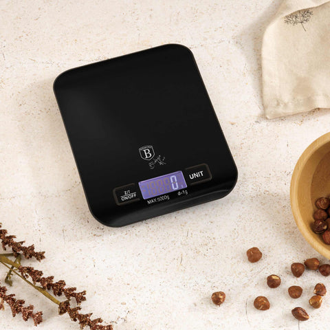  BH/9425, Báscula de cocina digital con capacidad de 5 kg, color negro, báscula de cocina b., eléctrica/batería, báscula de cocina digital, báscula, utensilios de cocina, báscula de cocina
