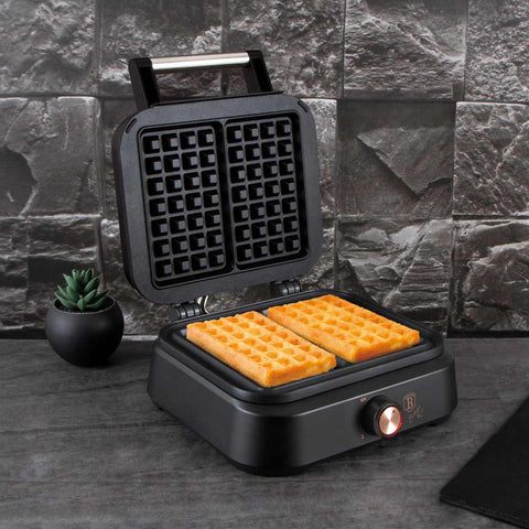  BH/9439, Waflera belga, Negra, Oro rosa, Waflera eléctrica, Waflera eléctrica, Gofre belga, Electrodomésticos de cocina